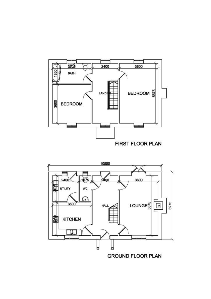 Blueprint of floor plan