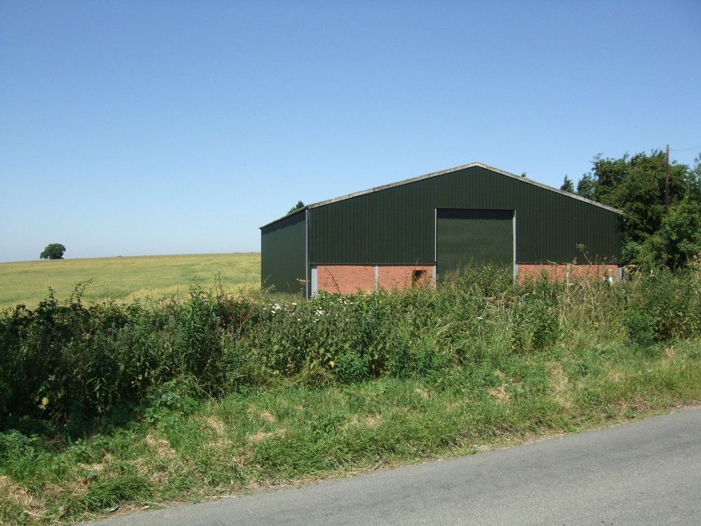 Side view of barn in countryside