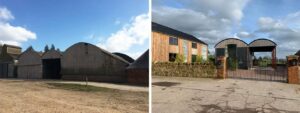 before and after of a barn conversion